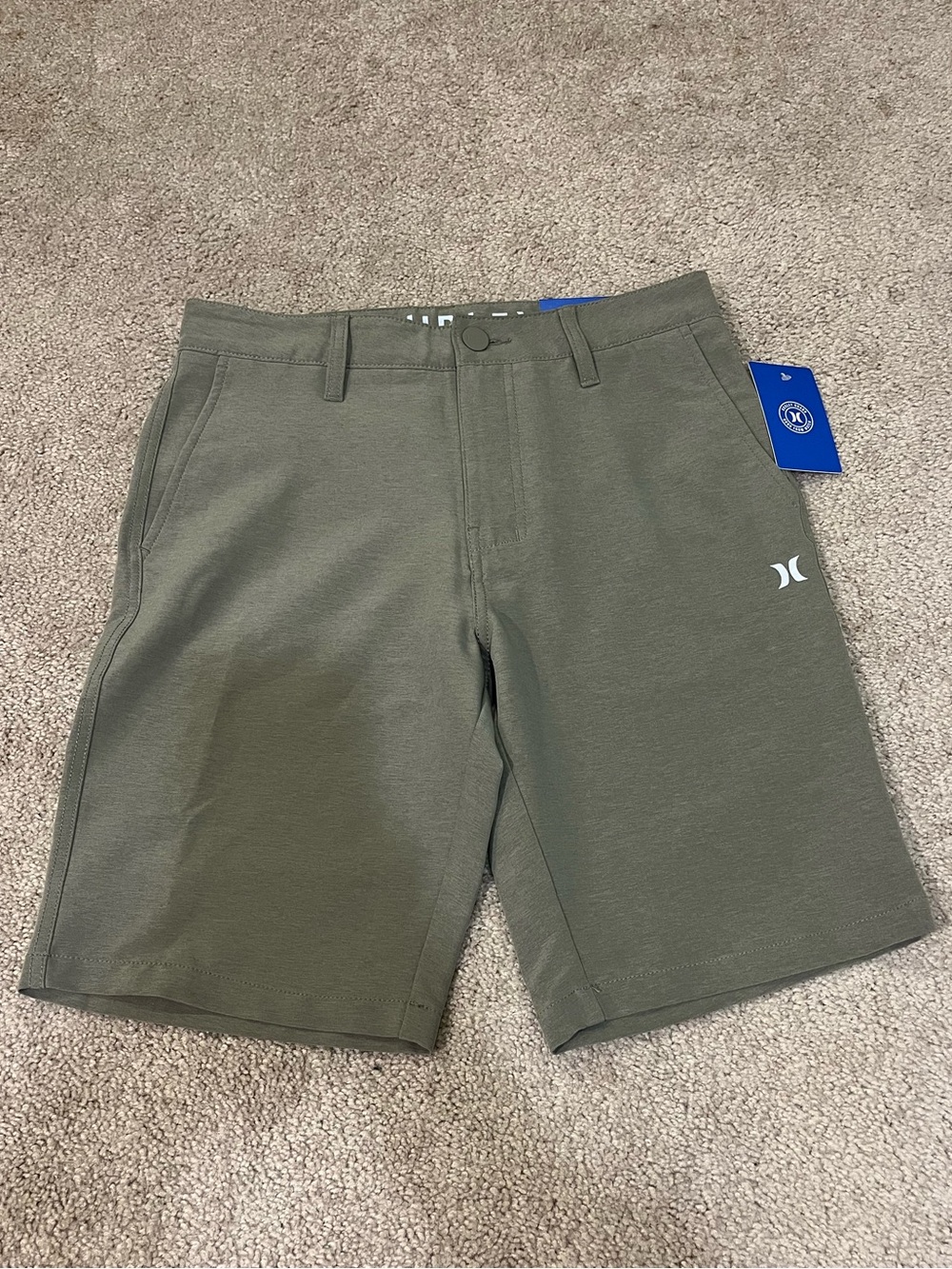 Hurley Men’s 4-Way Stretch Heathered Hybrid Walking Shorts